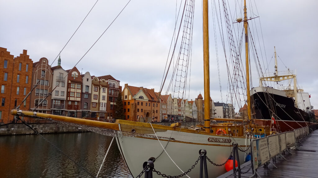 Centrum mesta Gdansk v Polsku.