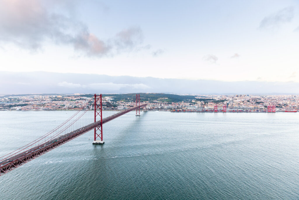 Ponte 25 de Abril Portugalsko Lisabon