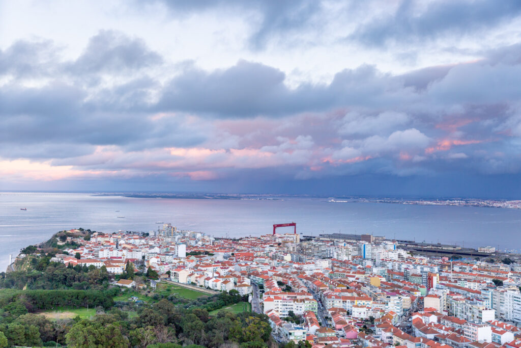 Pohľad na jednu časť Lisabonu.