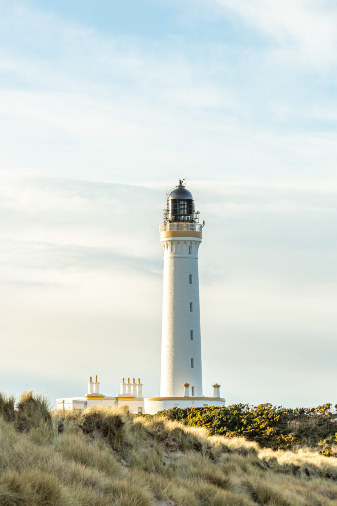 Covesea maják. Škótsko.