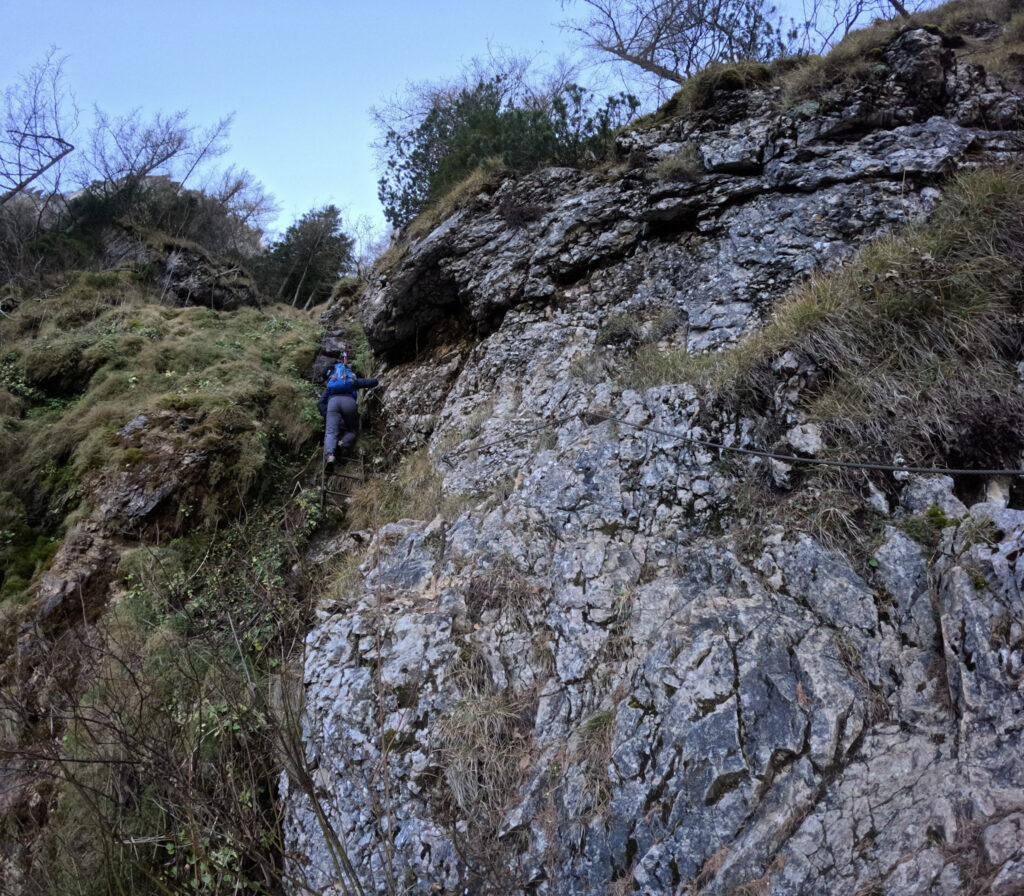 Zostup cez ferratu Gaislochsteig