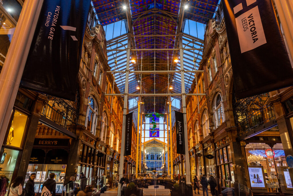 Pasáž Victoria v Anglickom meste Leeds
