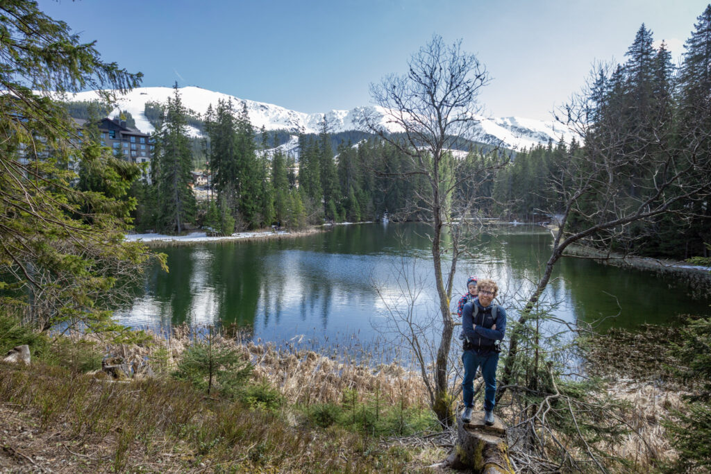 Vrbické pleso a turisti