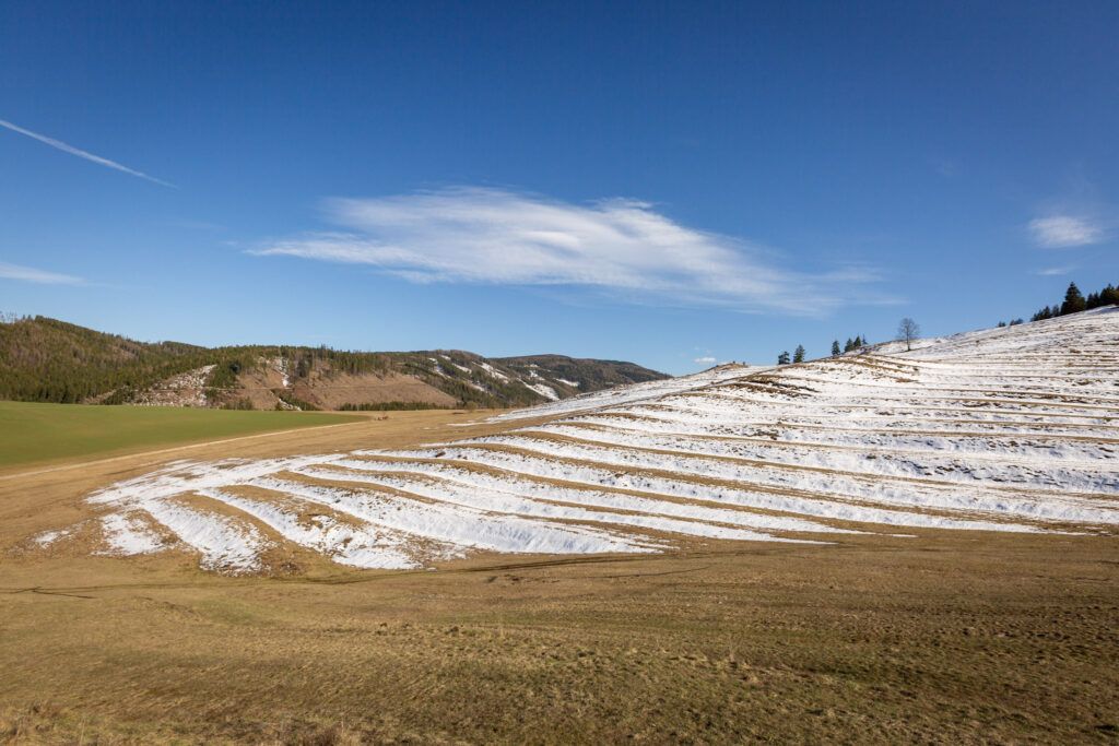Terasové polia v Liptovskej Tepličke