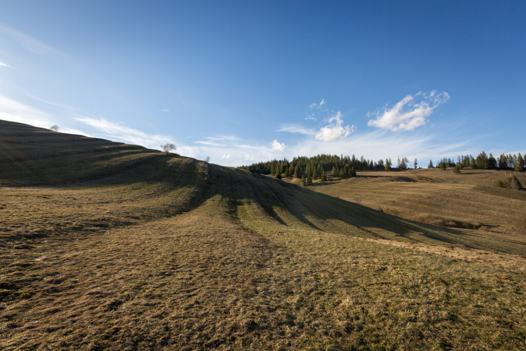 Terasové polia v Liptovskej Tepličke