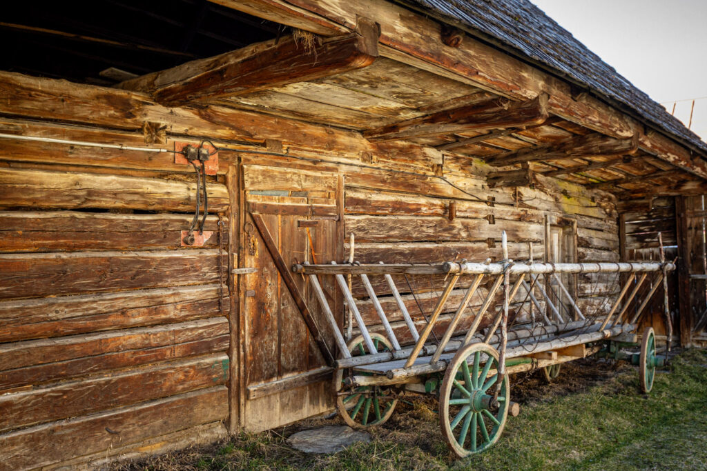 Jedna z historických dreveníc v Liptovskej Tepličke