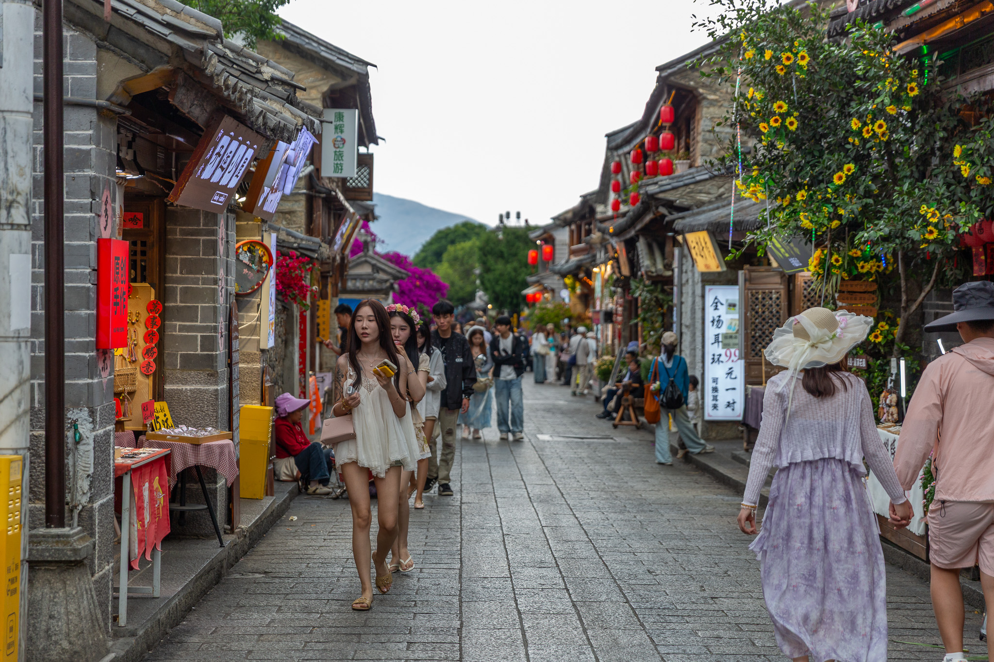 Tradičná architektúra historického mesta Dali (Dali Ancient Town) v čínskej provincii Yunnan