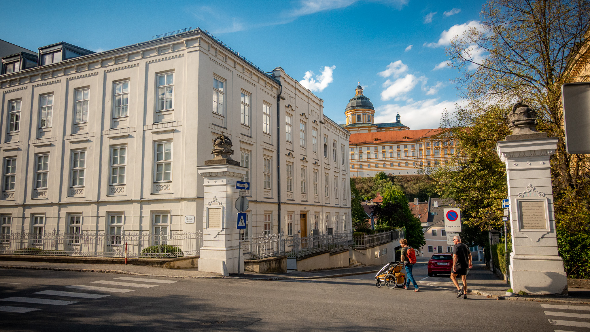 Pohľad na ulice rakúskeho Melku